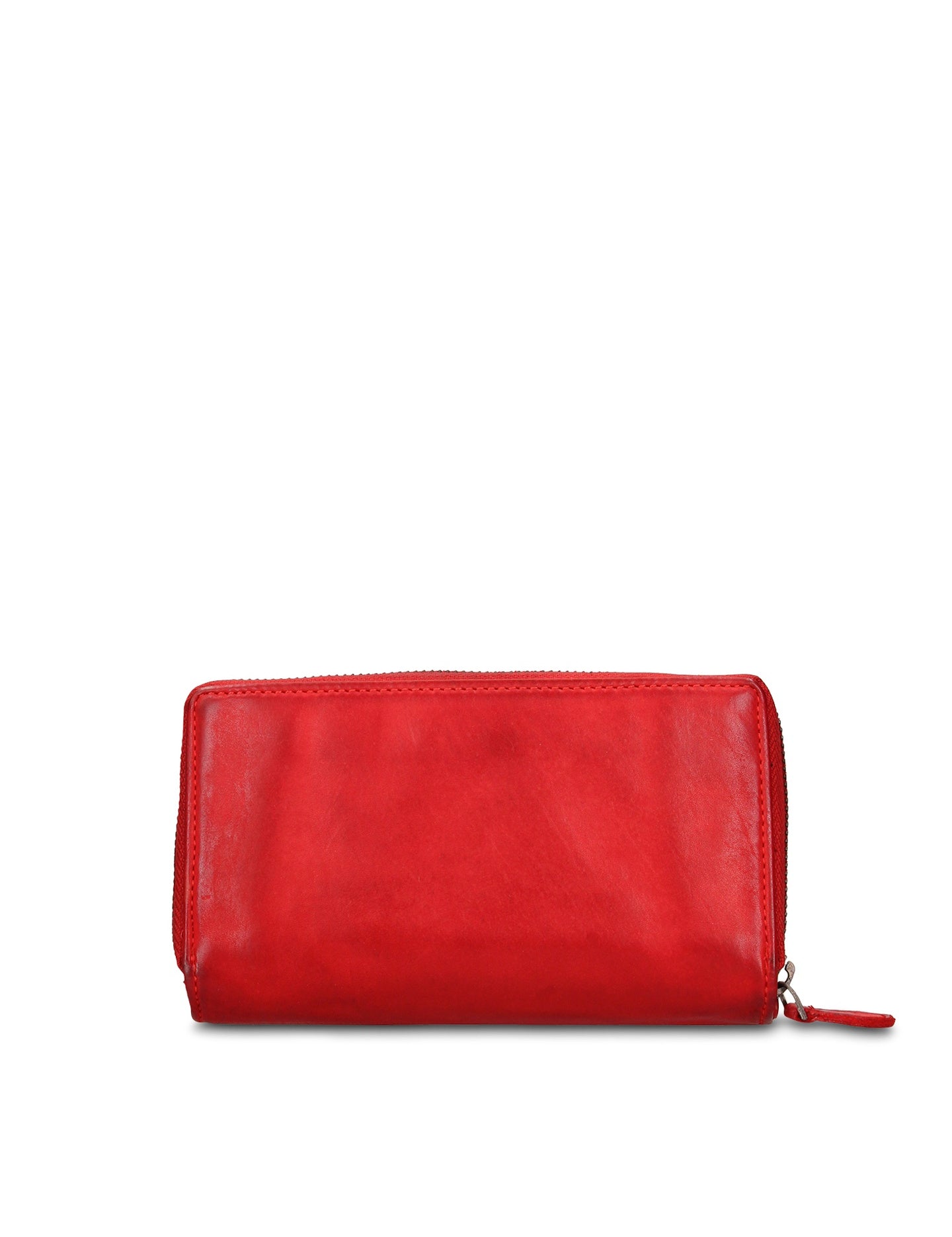 Portafoglio in Vera Pelle Rosso