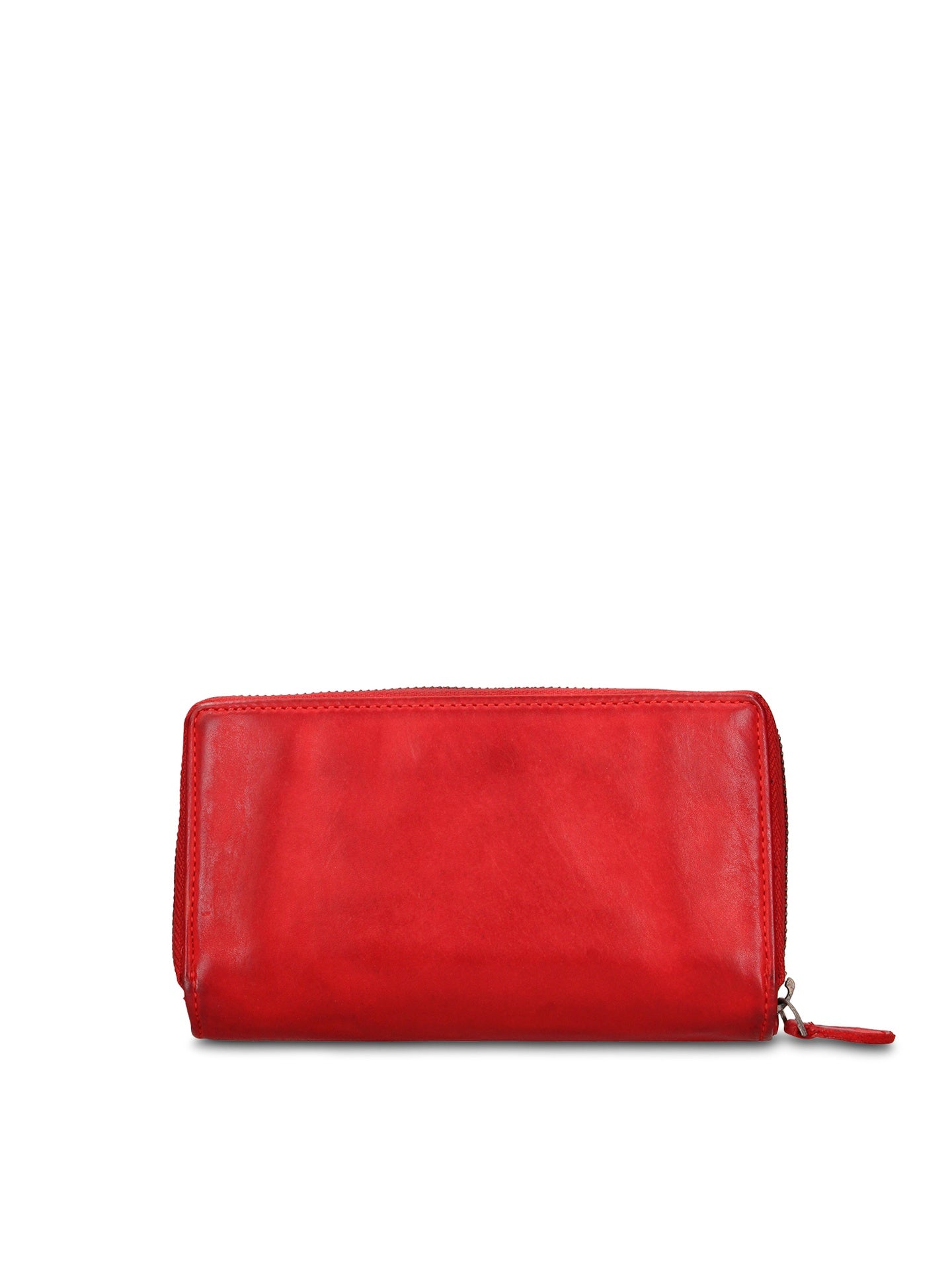 Portafoglio in Vera Pelle Rosso