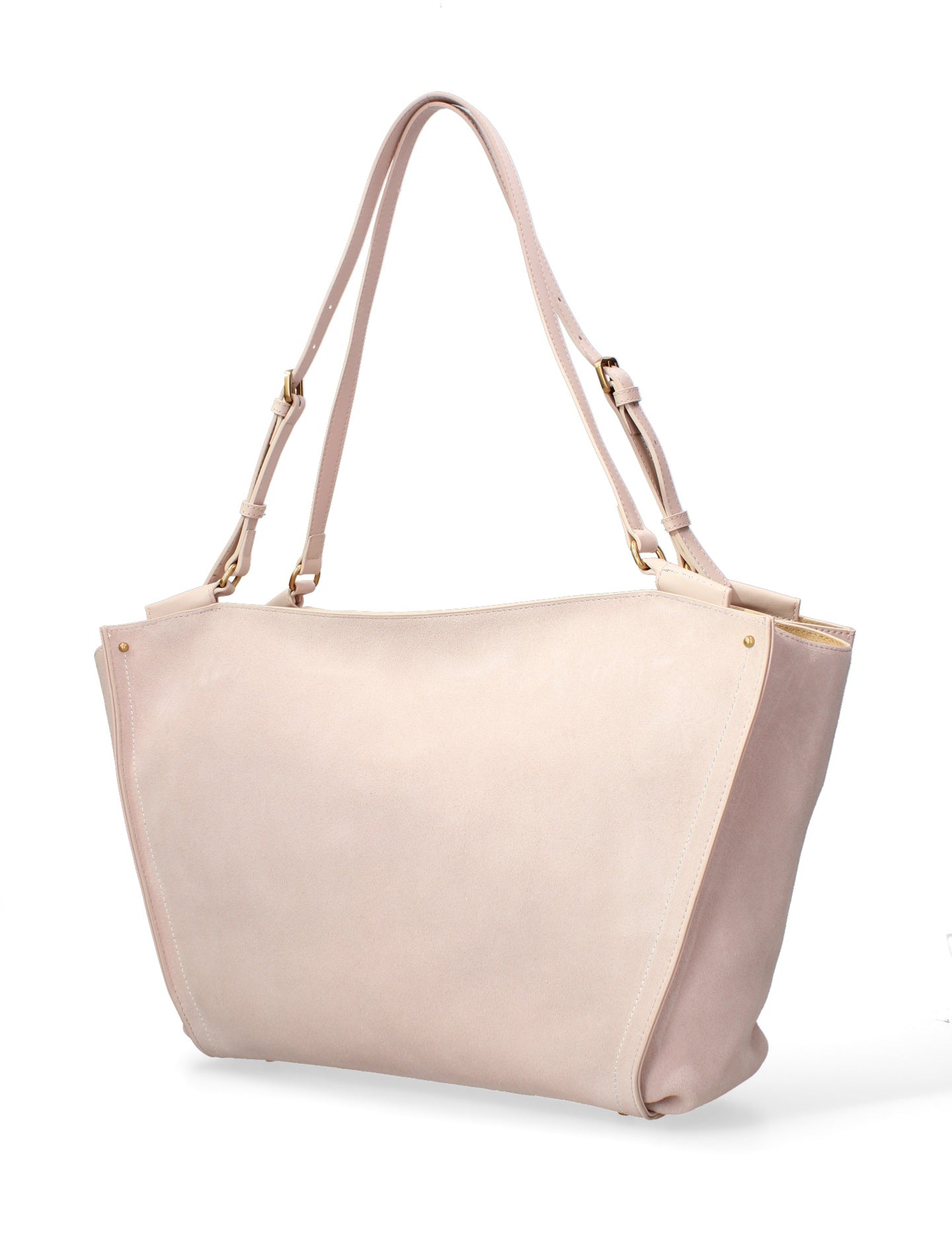 Borsa a Spalla in Vera Pelle Cipria