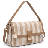 Borsa a Tracolla in Poliestere Beige