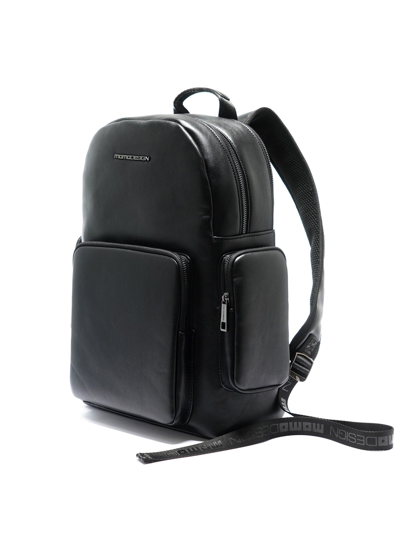 Zaino in Polyurethane Nero