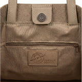 Borsa a Tracolla in Dollaro Leather Beige Scuro