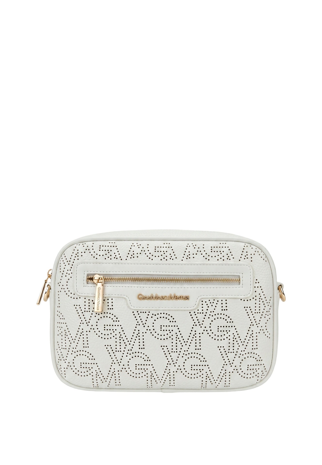Borsa a tracolla in Pelle Vegana White GianMarco Venturi