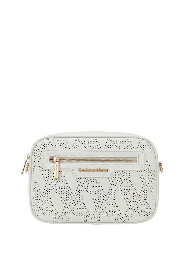 Borsa a tracolla in Pelle Vegana White GianMarco Venturi