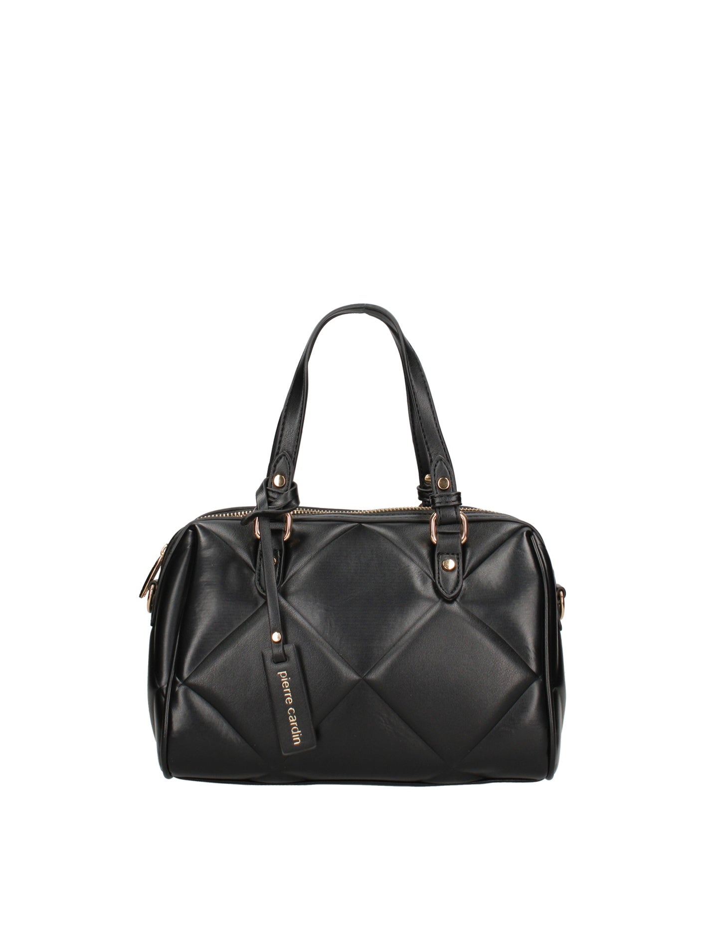 Borsa a Mano in Polyester Nero Pierre Cardin