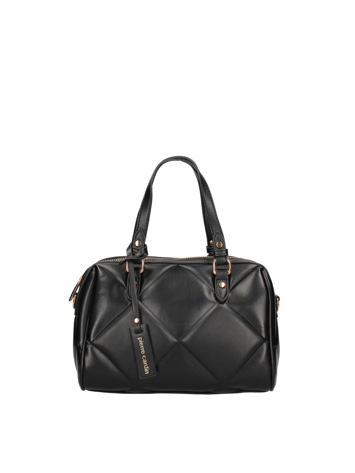 Borsa a Mano in Polyester Nero Pierre Cardin