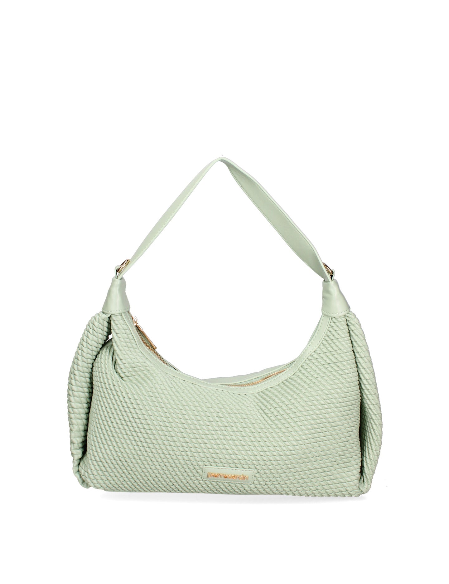 Borsa a Spalla in Polyester Verde Pierre Cardin