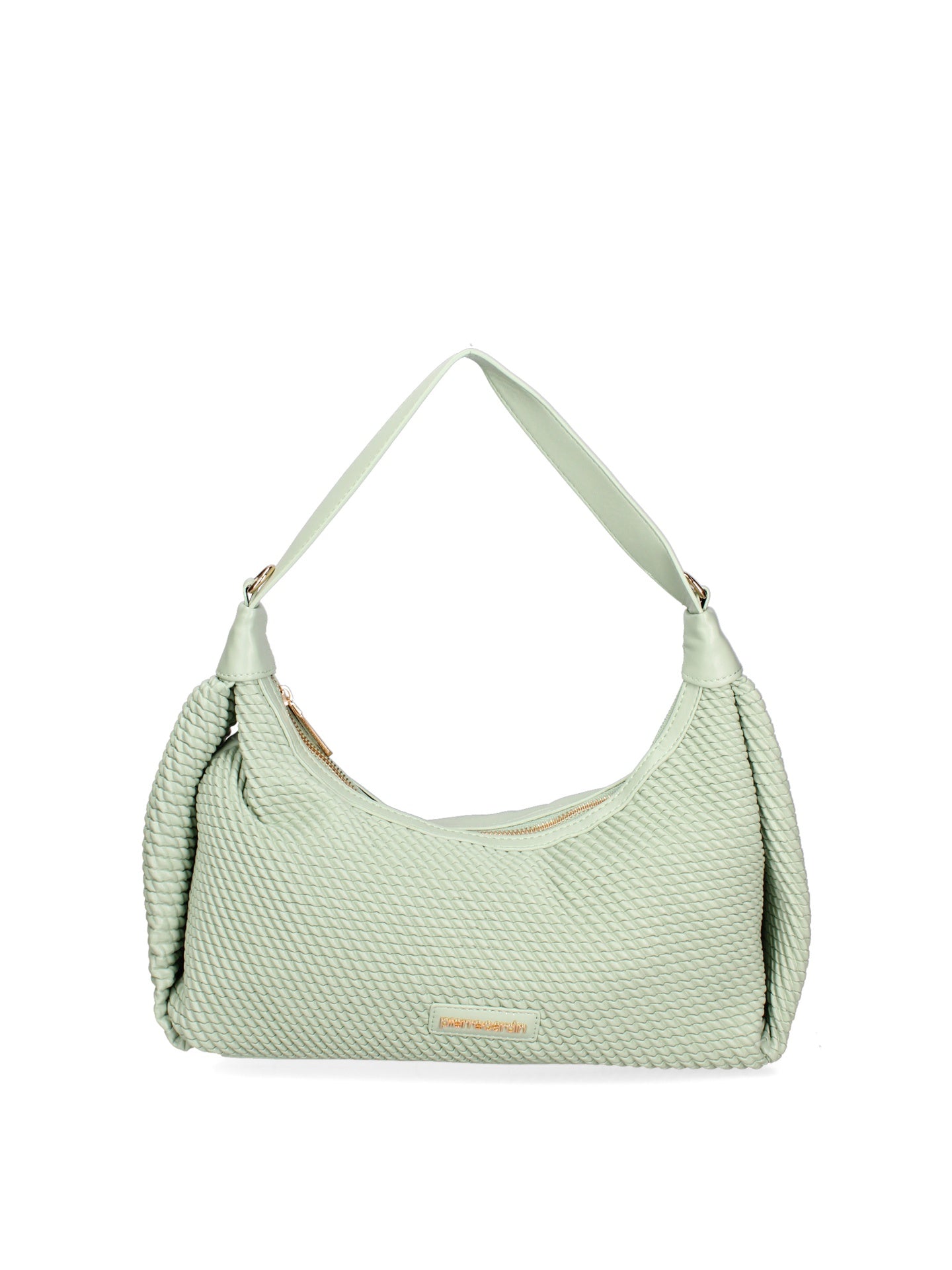 Borsa a Spalla in Polyester Verde Pierre Cardin