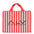 Borsa Shopper da donna ALV - Rosso