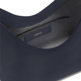 Borsa a Spalla in Pelle Ruga Blu Scuro