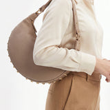 Borsa a Tracolla in Dollaro Leather Rosa