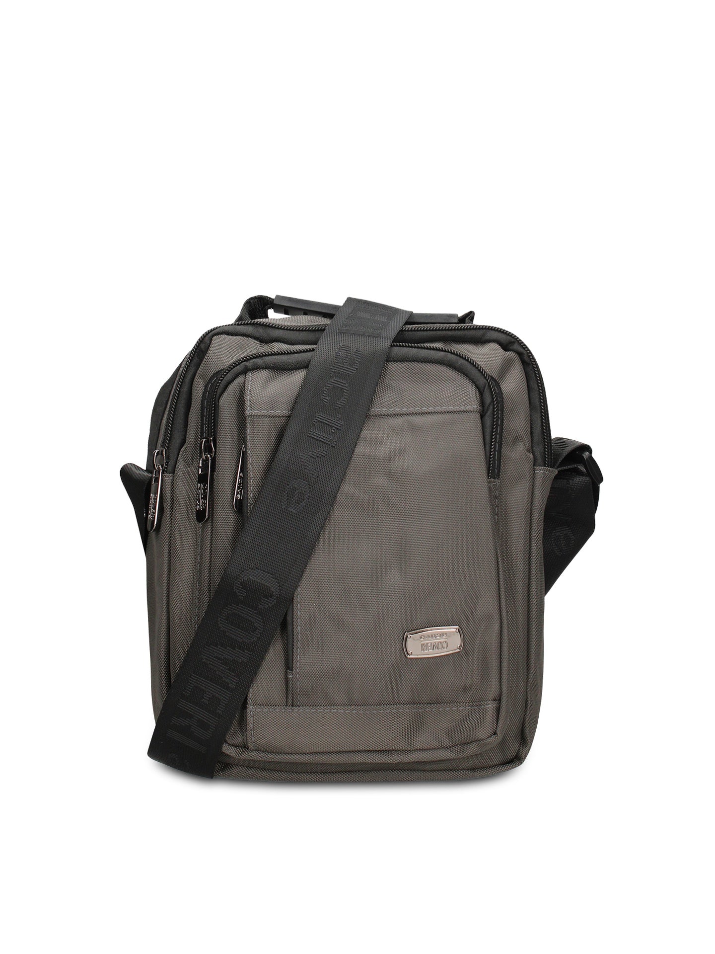 Borsa a Tracolla in 100% Pu Vegan Leather Grigio
