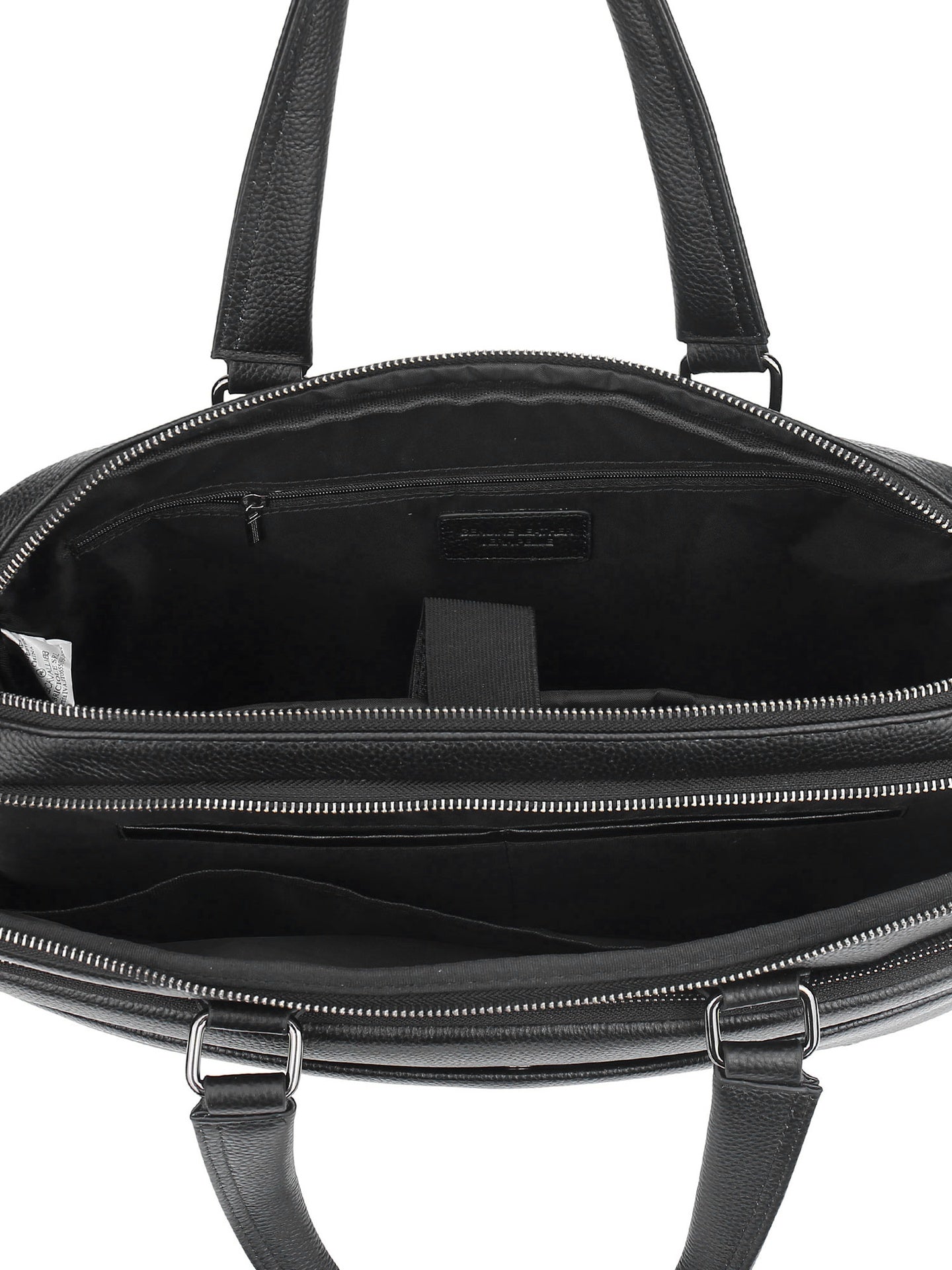 Borsa a Mano in Vera Pelle Nero
