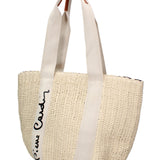 Borsa a Mano in Vera Pelle Beige