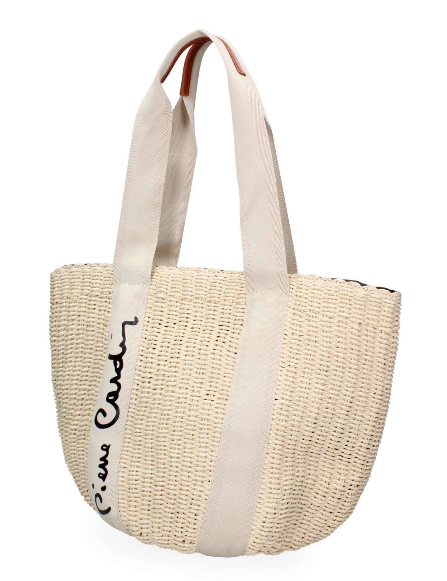 Borsa a Mano in Vera Pelle Beige