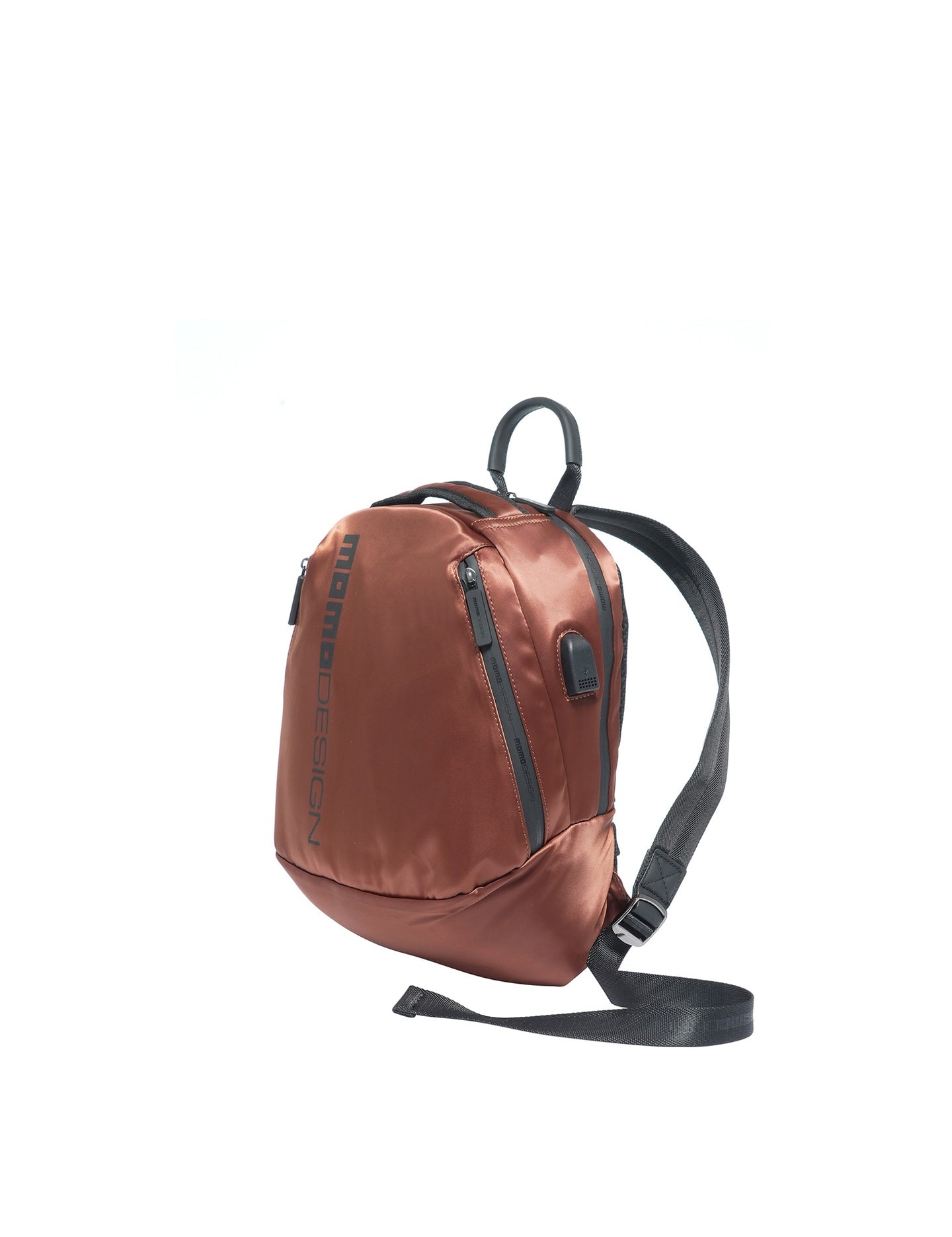 Zaino in Polyurethane Bronzo