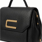 Borsa a Mano in Pelle Vegana Nero