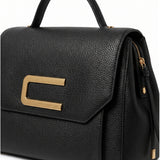 Borsa a Mano in Pelle Vegana Nero