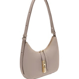 Borsa a Spalla in Pelle Taupe