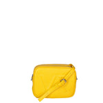Borsa a Tracolla in Dollaro Leather Giallo