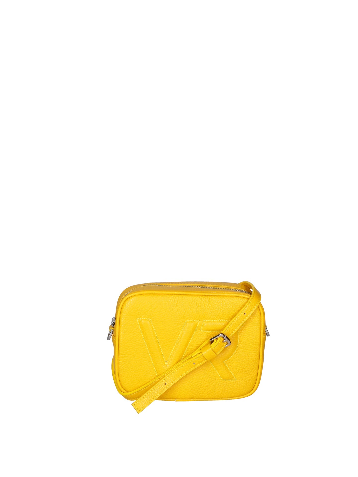 Borsa a Tracolla in Dollaro Leather Giallo