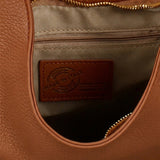 Borsa a Mano in Dollaro Leather Cognac