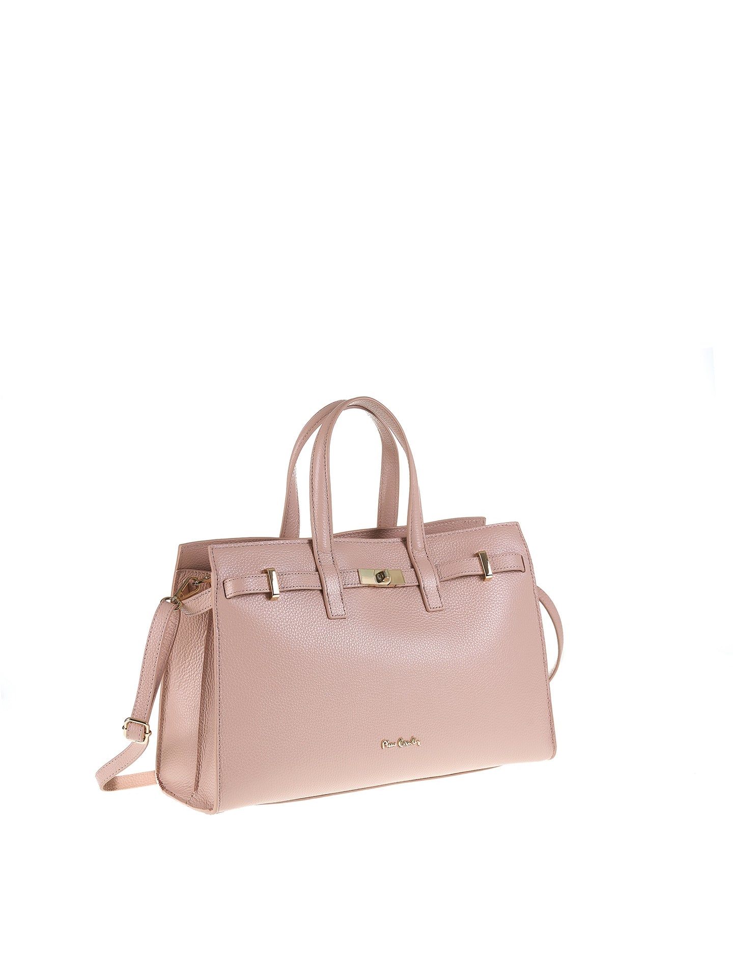 Borsa a Mano in Vera Pelle Rosa Antico