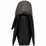Sac bandoulière en cuir véritable noir