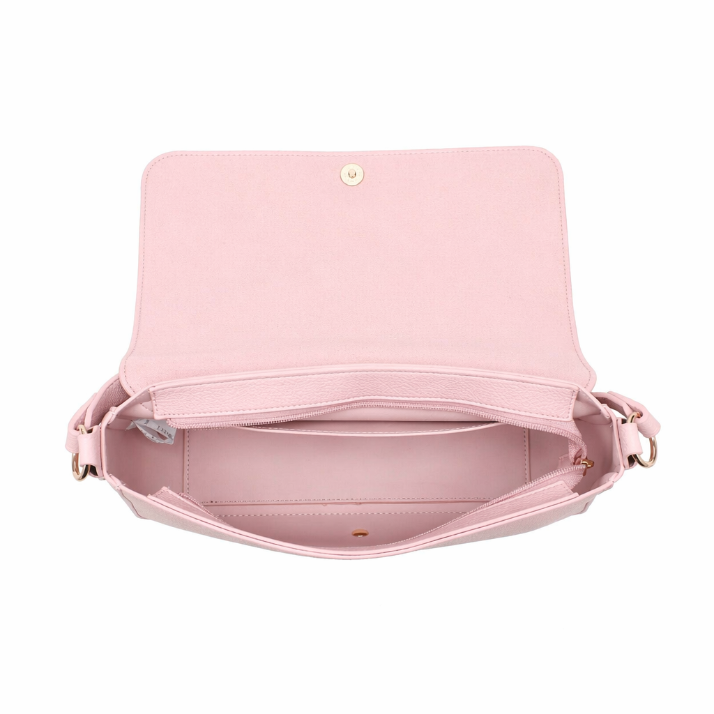 Borsa a Tracolla in Pelle Vegana Rosa