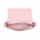 Borsa a Tracolla in Pelle Vegana Rosa