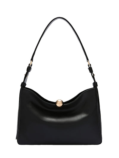 Borsa a Spalla in Pelle Nero