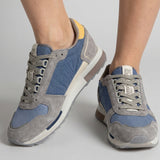 Sneakers platform in Pelle Marrone