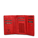 Portafoglio in Vera Pelle Rosso