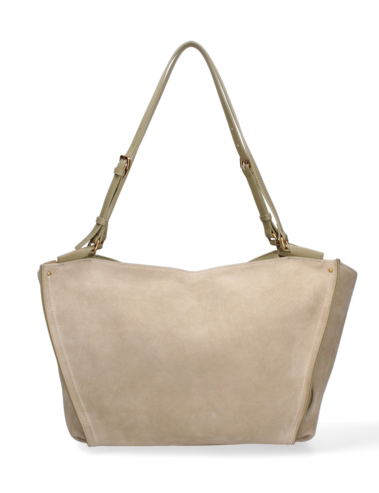 Borsa a Spalla in Vera Pelle Verde Chiara Ferretti