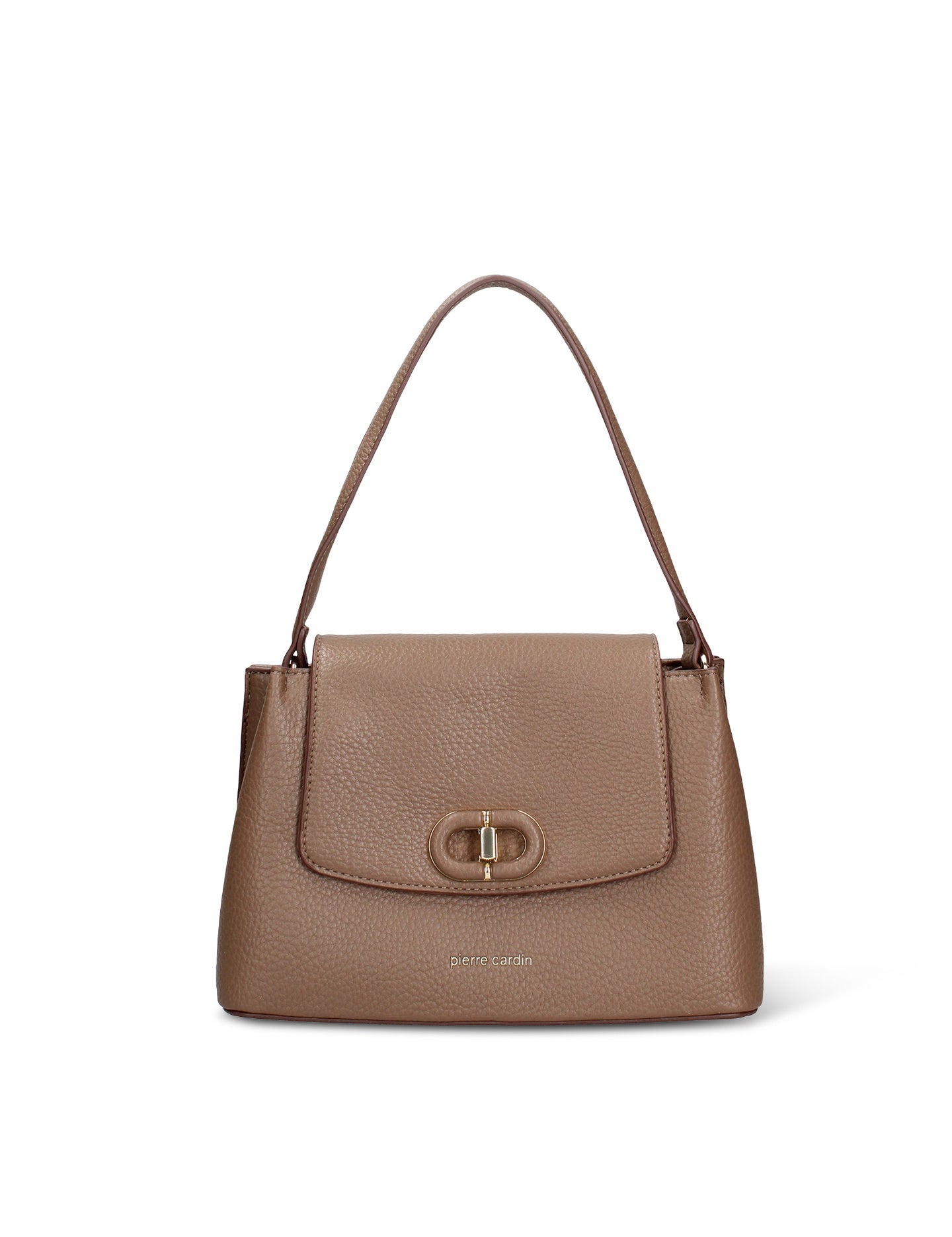 Borsa a Mano in Pelle Vegana Marrone Pierre Cardin