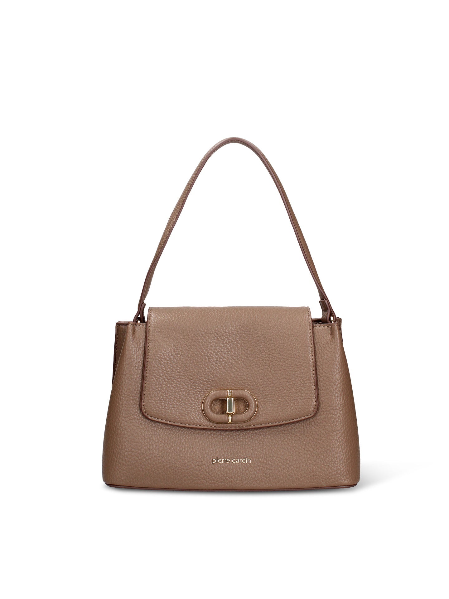 Borsa a Mano in Pelle Vegana Marrone Pierre Cardin