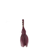 Borsa a Spalla in Vera Pelle Bordeaux