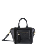 Borsa a Mano in Vera Pelle Nero Pierre Cardin