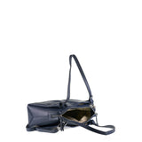 Borsa a Tracolla in Vera Pelle Navy