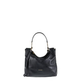 Borsa a Spalla in Vera Pelle Nero Pierre Cardin