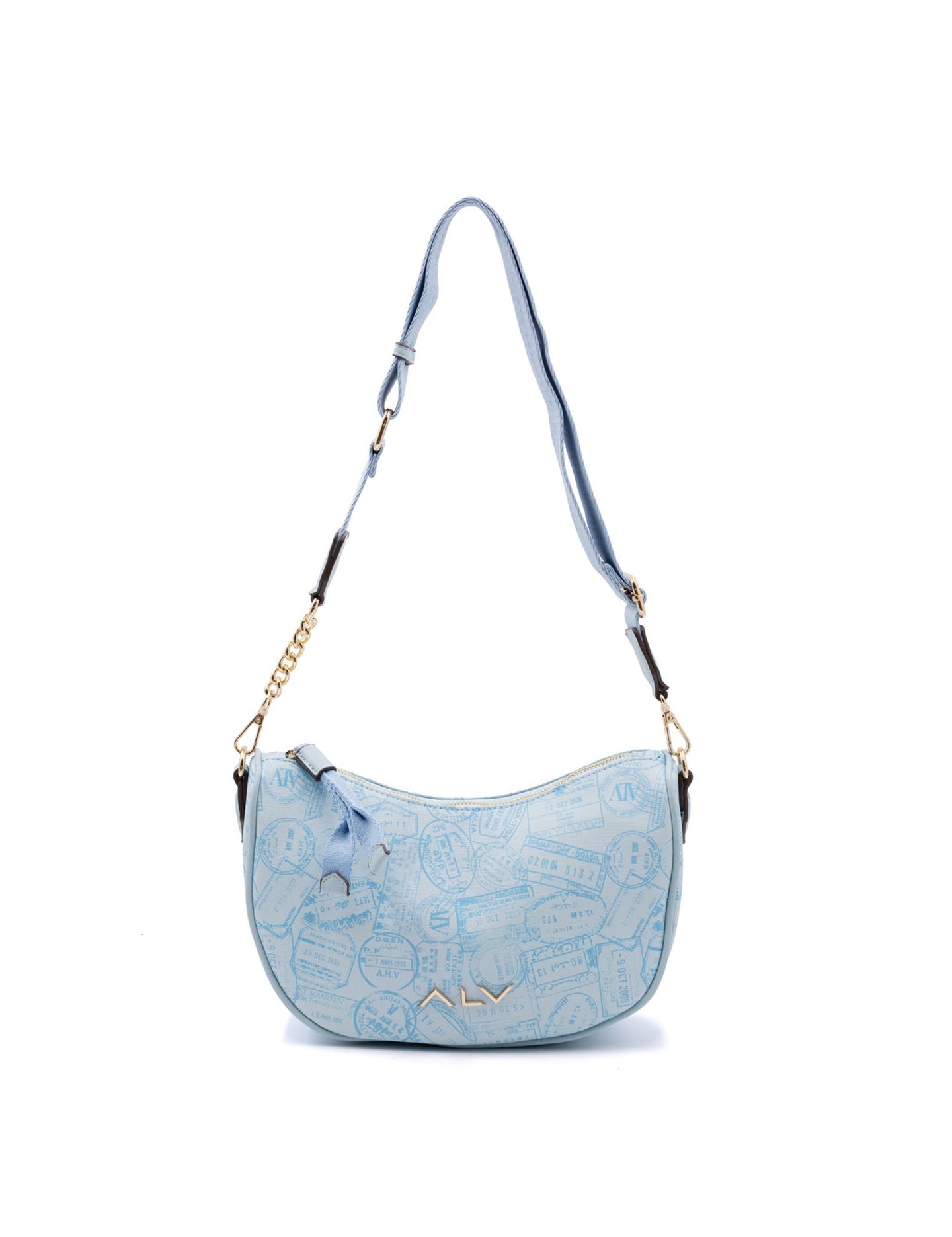 Borsa A Spalla da donna ALV - Blu Chiaro