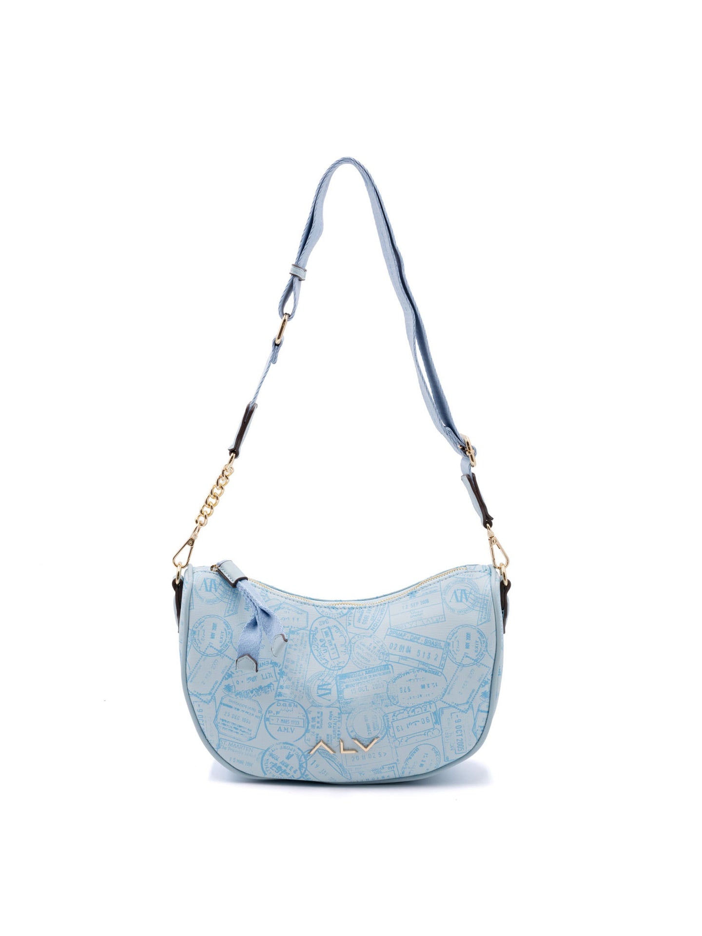 Borsa A Spalla da donna ALV - Blu Chiaro