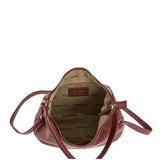 Borsa a Spalla in Vera Pelle Rubino