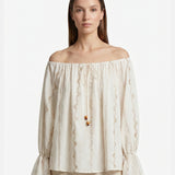Vestito in Cotone Beige