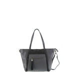Borsa a Mano in Vera Pelle Grigio Pierre Cardin