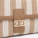 Borsa a Tracolla in Poliestere Beige