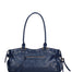 Borsa a Mano in Vera Pelle Blu Jeans Chiara Ferretti