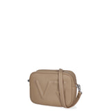 Borsa a Tracolla in Dollaro Leather Beige Scuro