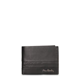 Portafoglio Uomo in Vera Pelle in Vera Pelle Nero Pierre Cardin