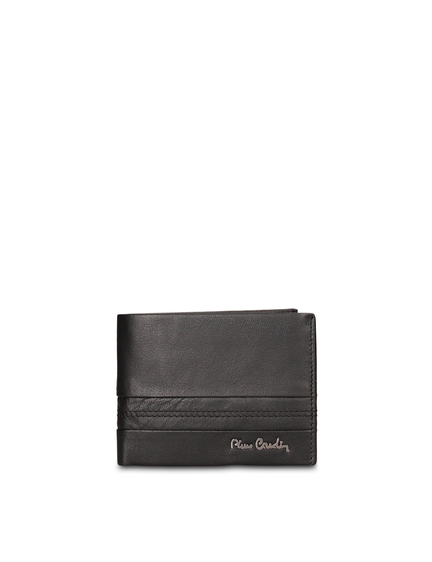 Portafoglio Uomo in Vera Pelle in Vera Pelle Nero Pierre Cardin